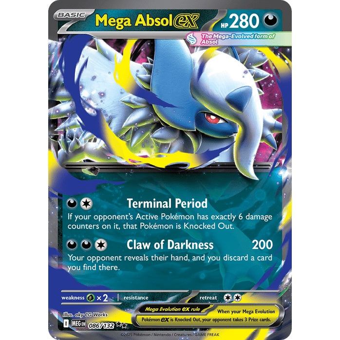 Mega Absol ex - Mega Evolution (Double Rare) [MEG-86] English / Near Mint / Normal