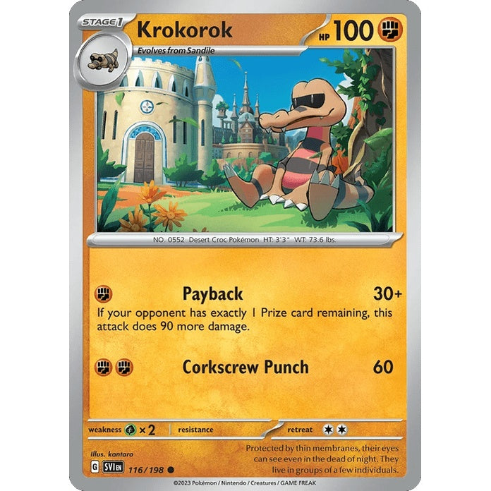 Krokorok - Scarlet & Violet (Common) [SVI-116] English / Near Mint / Normal