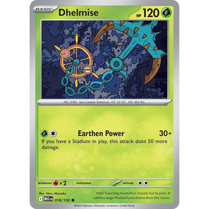 Dhelmise - Mega Evolution (Common) [MEG-18] Japanese / Near Mint / Normal