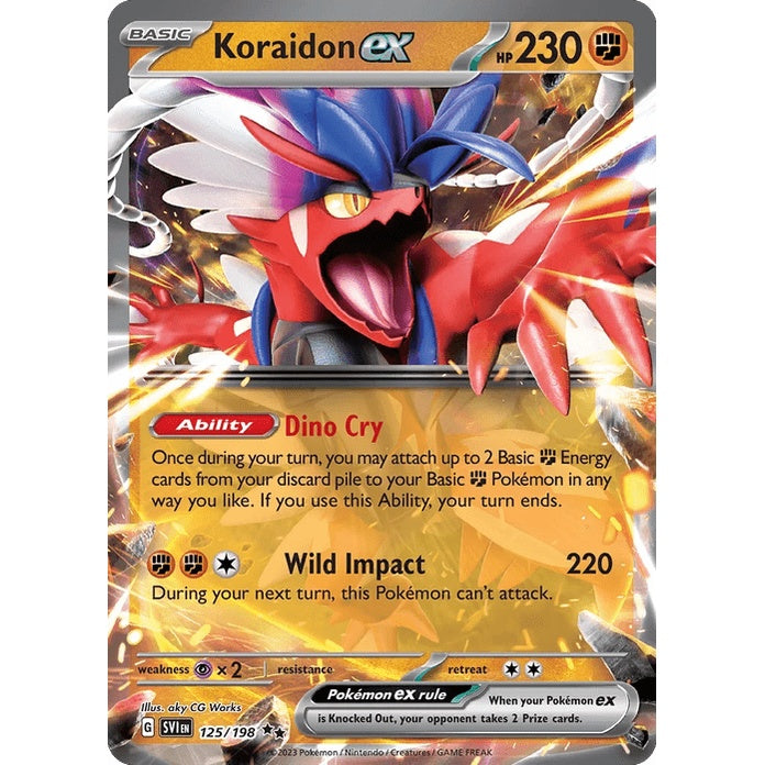 Koraidon ex - Scarlet & Violet (Double Rare) [SVI-125] English / Near Mint / Normal