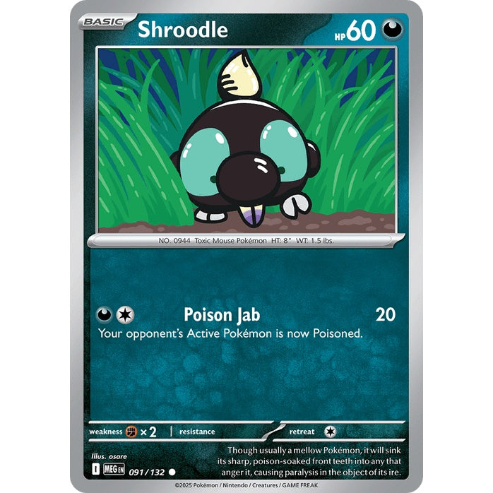 Shroodle - Mega Evolution (Common) [MEG-91] Japanese / Near Mint / Normal
