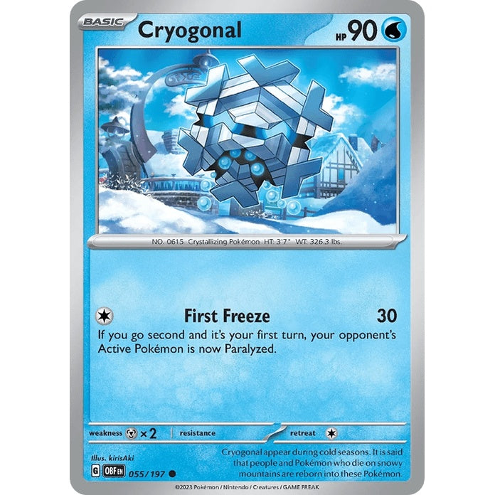 Cryogonal - Obsidian Flames (Common) [OBF-55] English / Near Mint / Normal