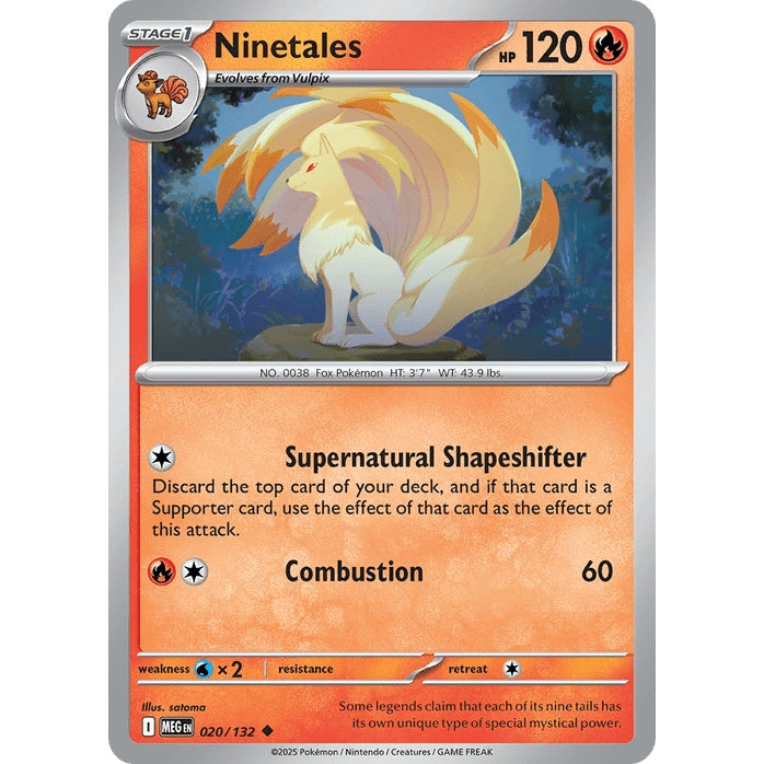Ninetales - Mega Evolution (Uncommon) [MEG-20] English / Near Mint / Normal