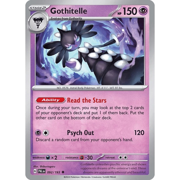 Gothitelle - Paldea Evolved (Uncommon) [PAL-92] English / Near Mint / Normal