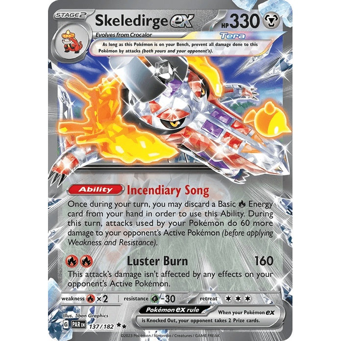 Skeledirge ex - Paradox Rift (Double Rare) [PAR-137] English / Near Mint / Normal
