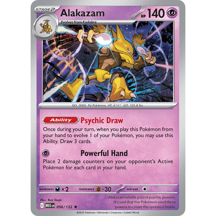 Alakazam - Mega Evolution (Rare) [MEG-56] English / Near Mint / Normal