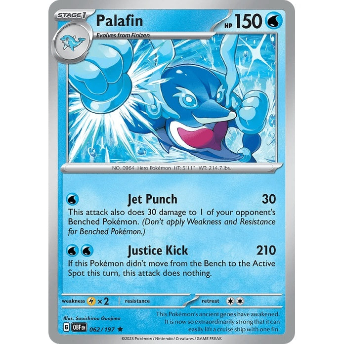 Palafin - Obsidian Flames (Rare) [OBF-62] English / Near Mint / Normal
