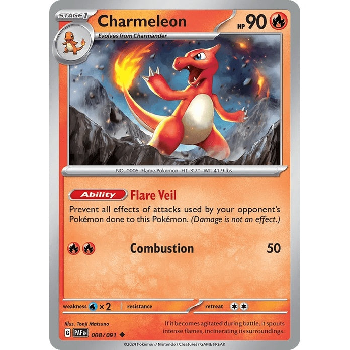 Charmeleon - Paldean Fates (Uncommon) [PAF-8] English / Near Mint / Normal