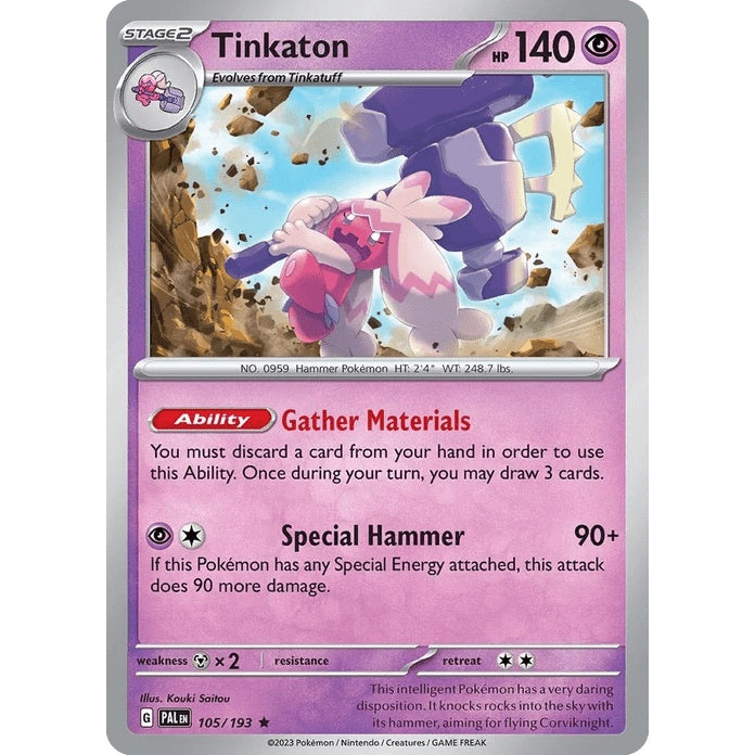 Tinkaton - Paldea Evolved (Rare) [PAL-105] English / Near Mint / Normal