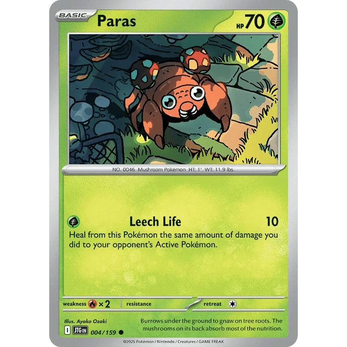 Paras - Journey Together (Common) [JTG-4] English / Near Mint / Normal