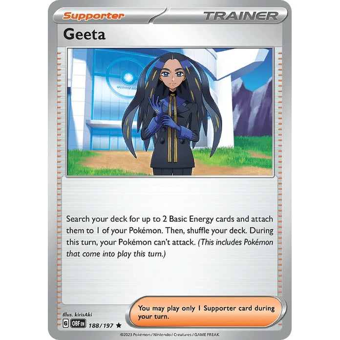 Geeta - Obsidian Flames (Rare) [OBF-188] English / Near Mint / Normal