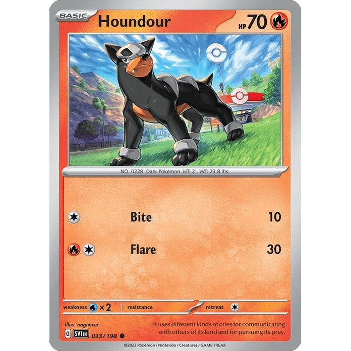 Houndour - Scarlet & Violet (Common) [SVI-33] English / Near Mint / Normal
