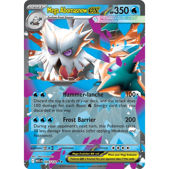 Mega Abomasnow ex - Mega Evolution (Double Rare) [MEG-36] English / Near Mint / Normal