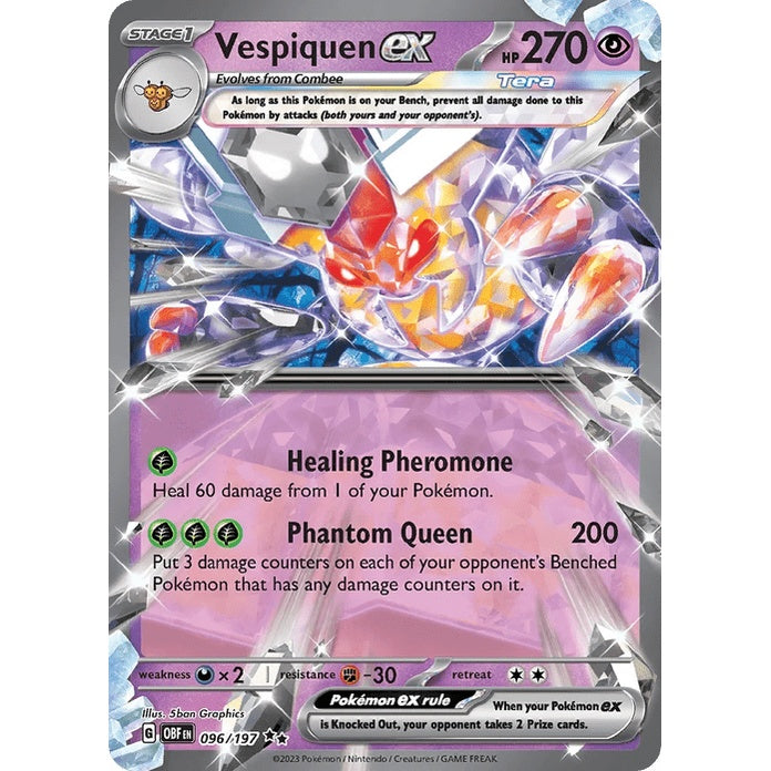 Vespiquen ex - Obsidian Flames (Double Rare) [OBF-96] English / Near Mint / Normal