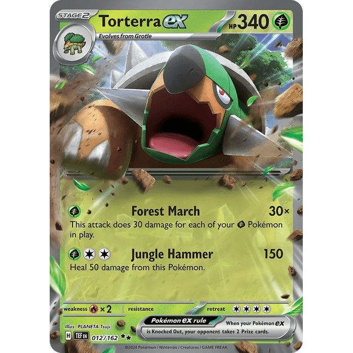 Torterra ex - Temporal Forces (Double Rare) [TEF-12] English / Near Mint / Normal
