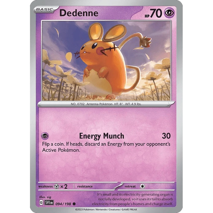 Dedenne - Scarlet & Violet (Common) [SVI-94] English / Near Mint / Normal