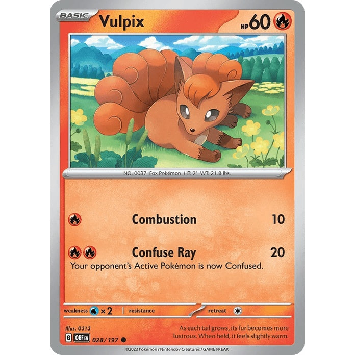 Vulpix - Obsidian Flames (Common) [OBF-28] English / Near Mint / Normal