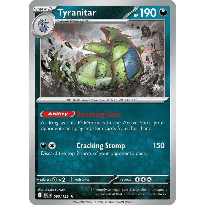 Tyranitar - Journey Together (Rare) [JTG-95] English / Near Mint / Normal