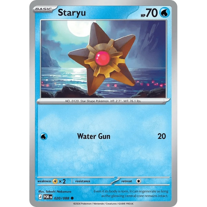 Staryu - Perfect Order (Common) [POR-20] English / Near Mint / Normal