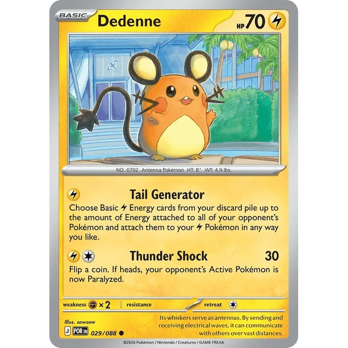 Dedenne - Perfect Order (Common) [POR-29] English / Near Mint / Normal