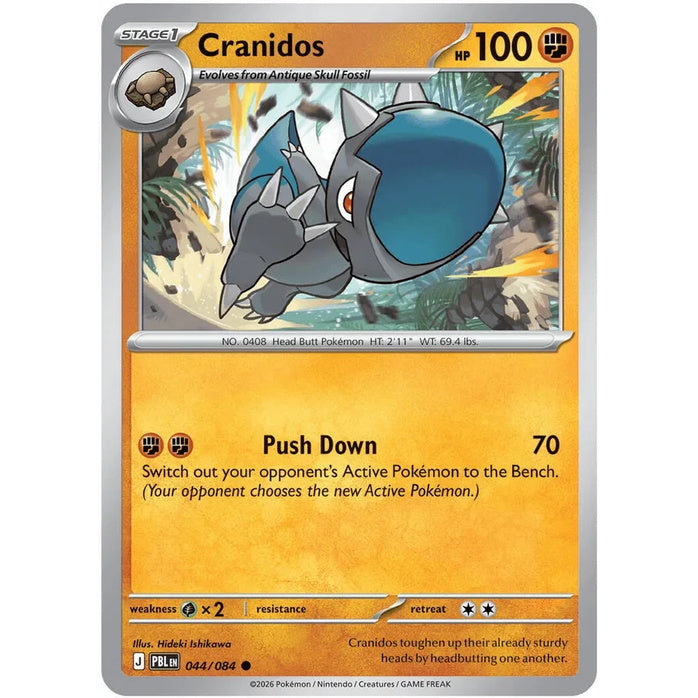 Cranidos - Pitch Black (Common) [PBL-44] English / Near Mint / Normal
