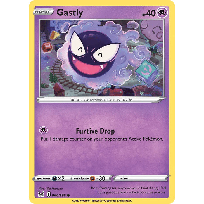Gastly - Lost Origin (Common) [LOR-64] English / Near Mint / Normal