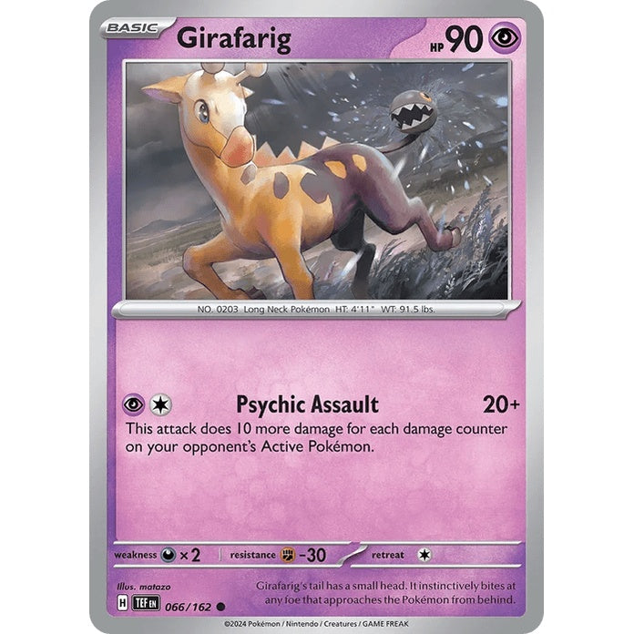 Girafarig - Temporal Forces (Common) [TEF-66] English / Near Mint / Normal