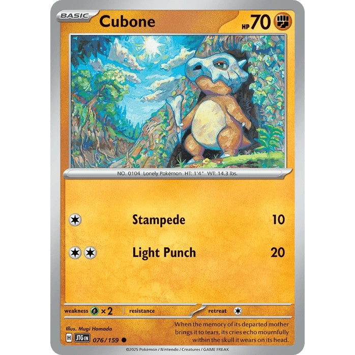 Cubone - Journey Together (Common) [JTG-76] English / Near Mint / Normal
