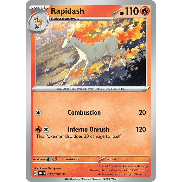 Rapidash - Temporal Forces (Uncommon) [TEF-27] English / Near Mint / Normal