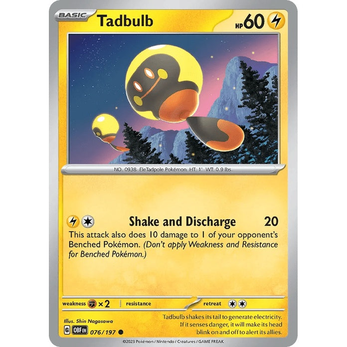 Tadbulb - Obsidian Flames (Common) [OBF-76] English / Near Mint / Normal