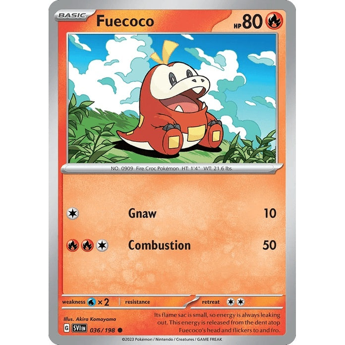 Fuecoco - Scarlet & Violet (Common) [SVI-36] English / Near Mint / Normal
