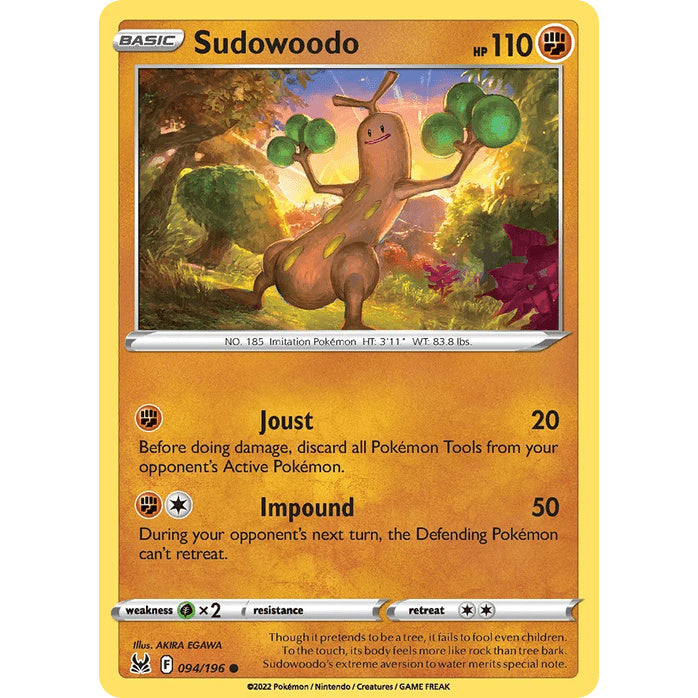 Sudowoodo - Lost Origin (Common) [LOR-94] English / Near Mint / Normal