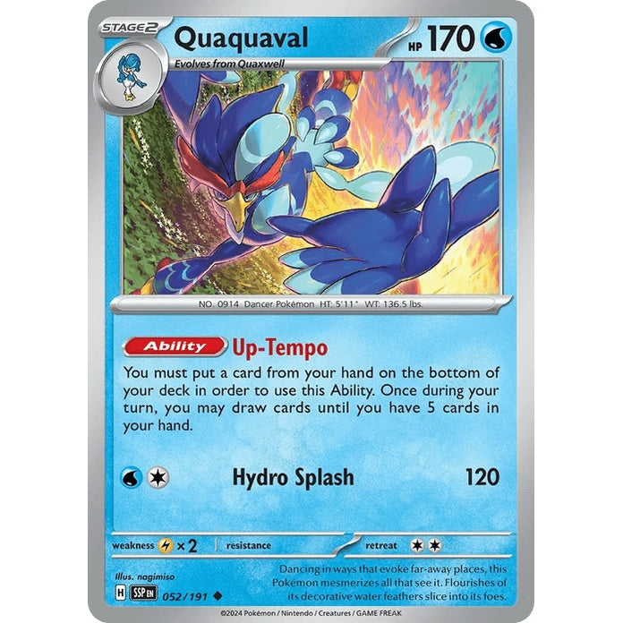 Quaquaval - Surging Sparks (Uncommon) [SSP-52] English / Near Mint / Normal