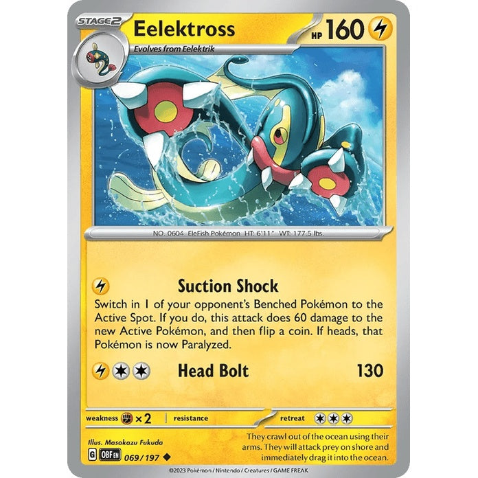 Eelektross - Obsidian Flames (Uncommon) [OBF-69] English / Near Mint / Normal