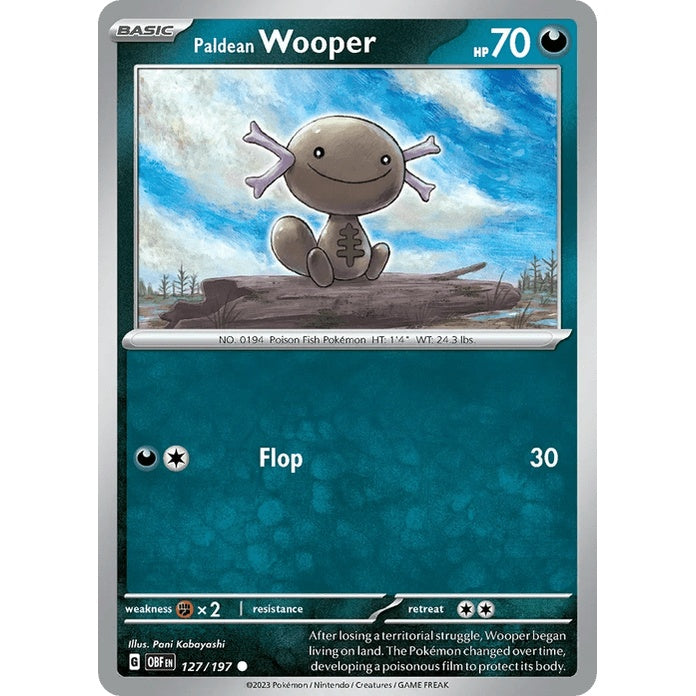 Paldean Wooper - Obsidian Flames (Common) [OBF-127] English / Near Mint / Normal