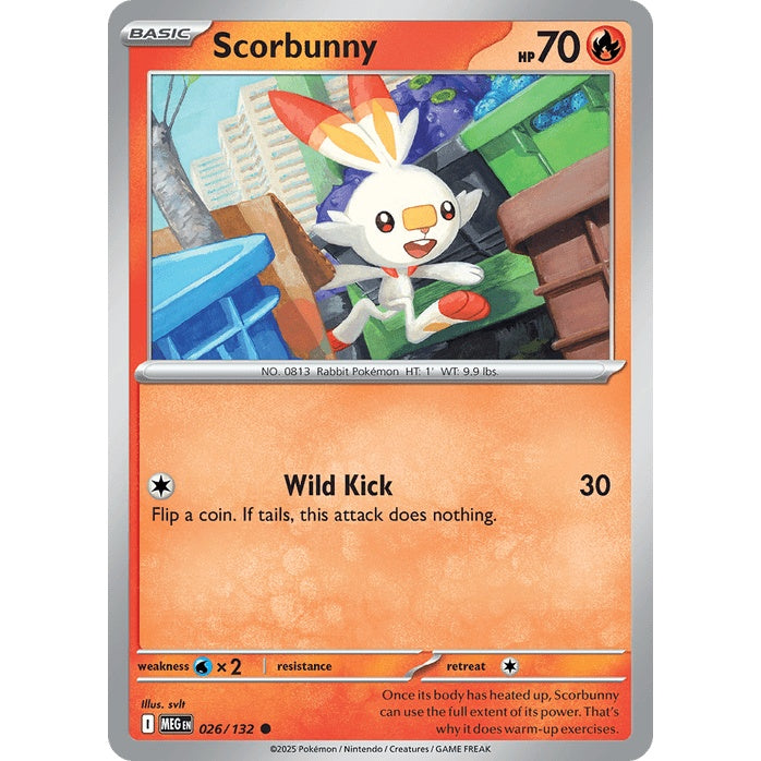 Scorbunny - Mega Evolution (Common) [MEG-26] English / Near Mint / Normal