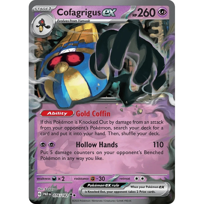 Cofagrigus ex - Paradox Rift (Double Rare) [PAR-76] English / Near Mint / Normal