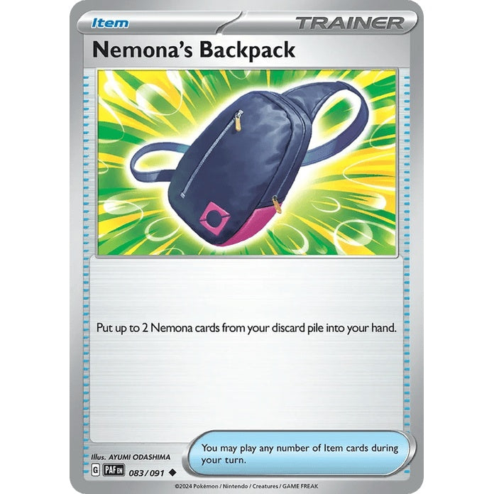Nemona's Backpack - Paldean Fates (Uncommon) [PAF-83] English / Near Mint / Normal
