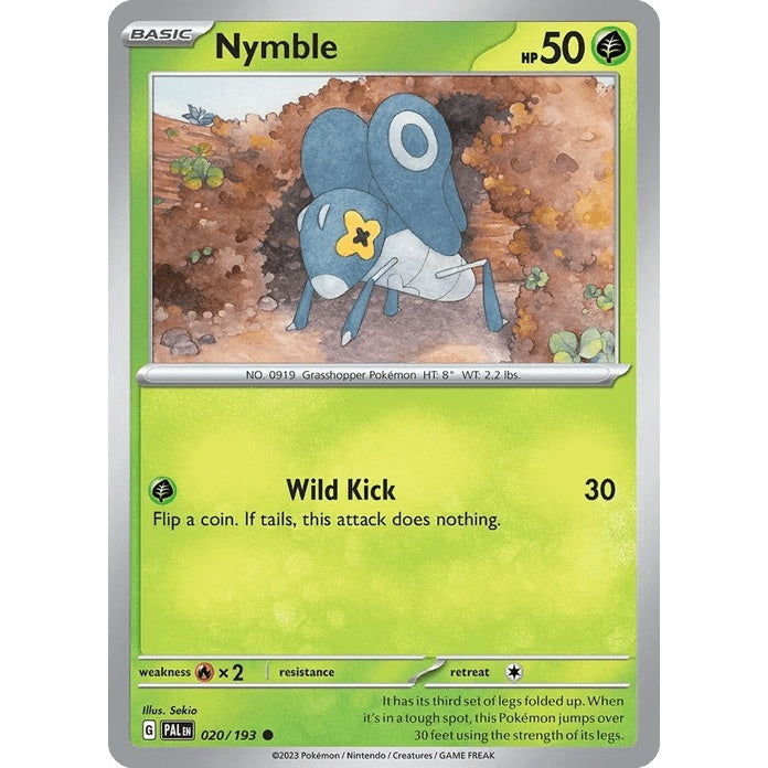 Nymble - Paldea Evolved (Common) [PAL-20] English / Near Mint / Normal