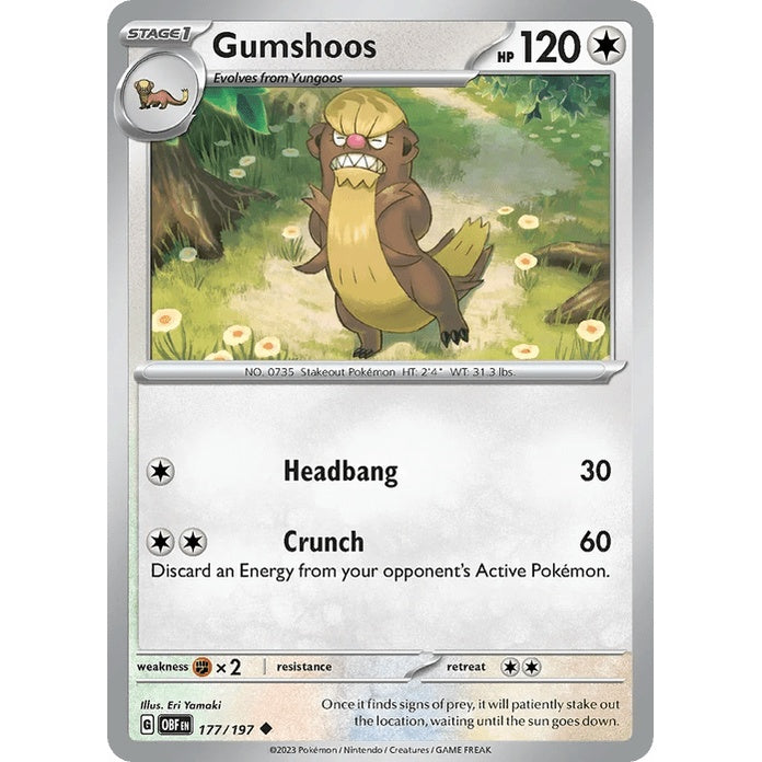 Gumshoos - Obsidian Flames (Uncommon) [OBF-177] English / Near Mint / Normal