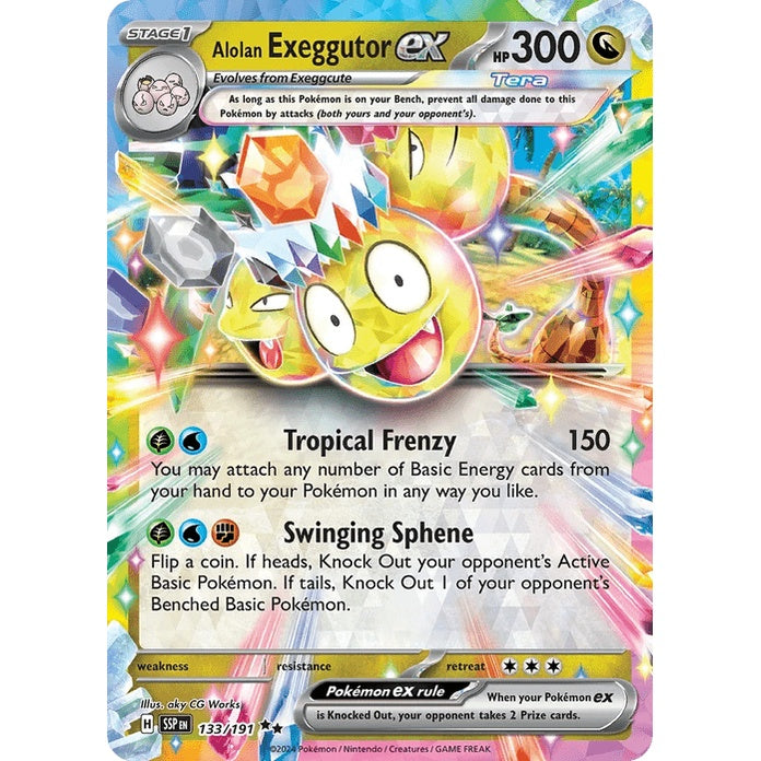 Alolan Exeggutor ex - Surging Sparks (Double Rare) [SSP-133] English / Near Mint / Normal