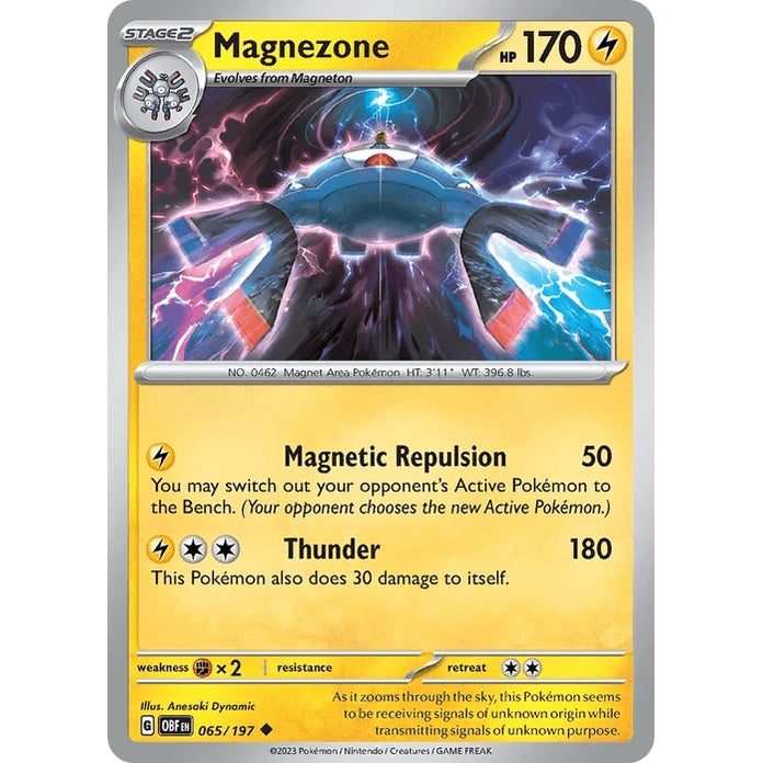 Magnezone - Obsidian Flames (Uncommon) [OBF-65] English / Near Mint / Normal