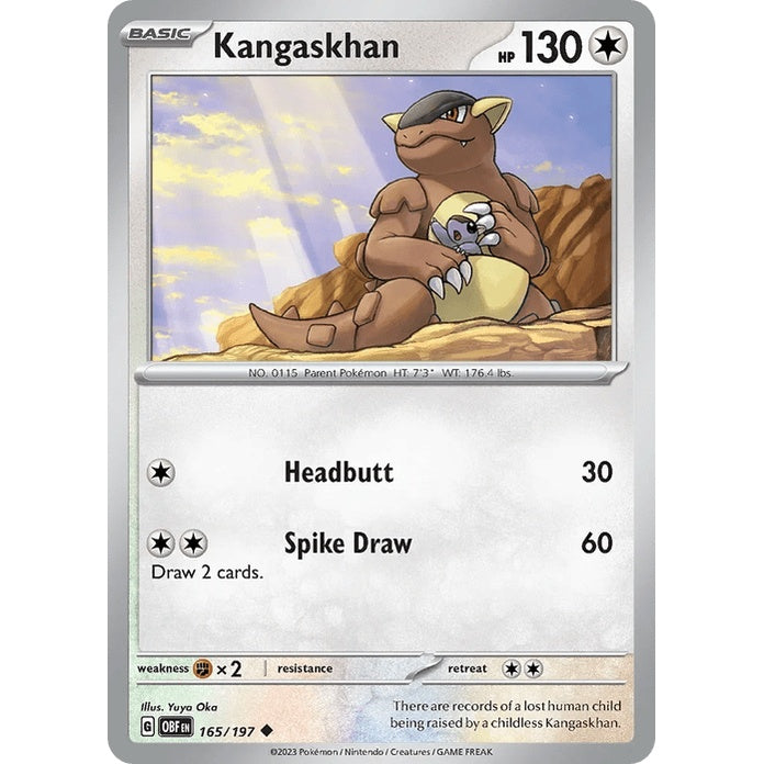 Kangaskhan - Obsidian Flames (Uncommon) [OBF-165] English / Near Mint / Normal