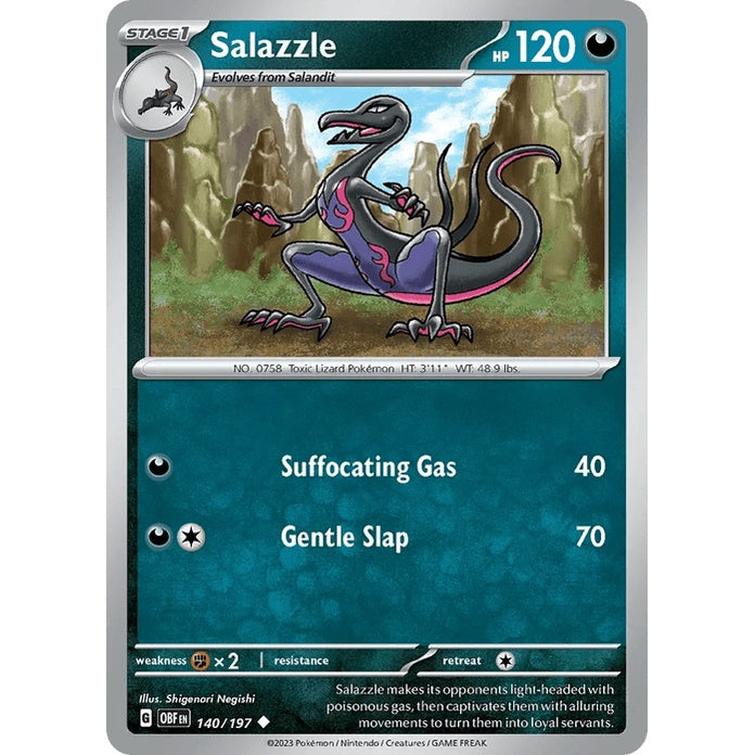 Salazzle - Obsidian Flames (Uncommon) [OBF-140] English / Near Mint / Normal