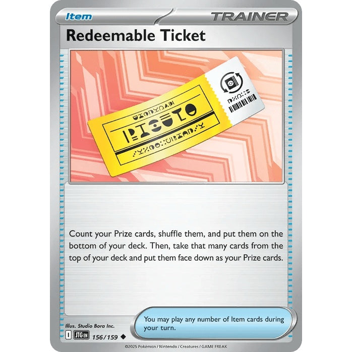 Redeemable Ticket - Journey Together (Uncommon) [JTG-156] English / Near Mint / Normal