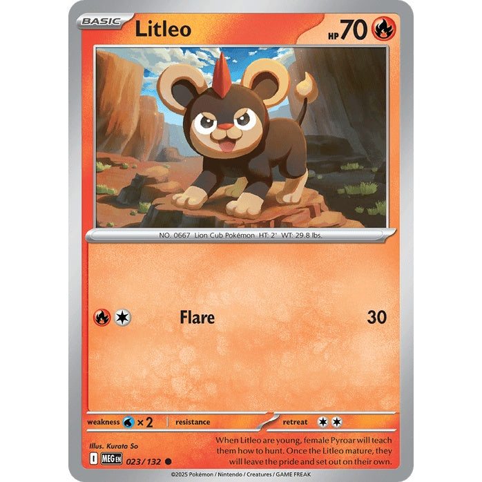 Litleo - Mega Evolution (Common) [MEG-23] Japanese / Near Mint / Normal