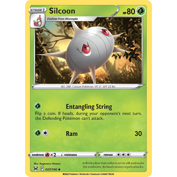 Silcoon - Lost Origin (Uncommon) [LOR-7] English / Near Mint / Normal