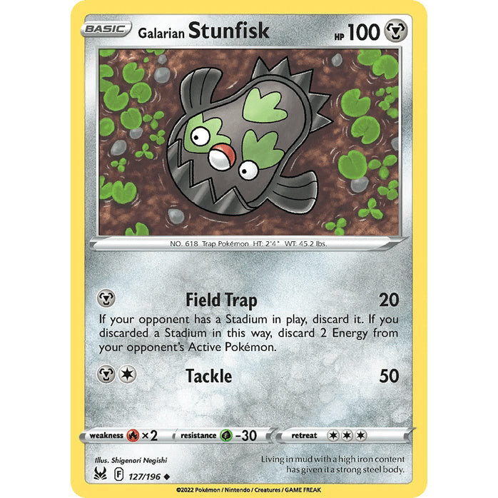 Galarian Stunfisk - Lost Origin (Uncommon) [LOR-127] English / Near Mint / Normal