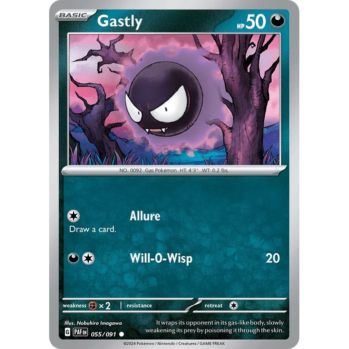 Gastly - Paldean Fates (Common) [PAF-55] English / Near Mint / Normal