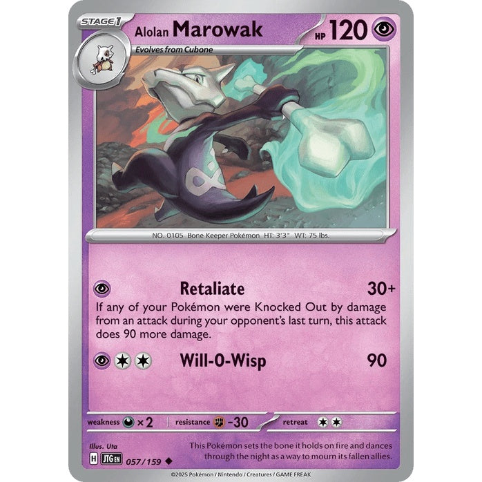 Alolan Marowak - Journey Together (Uncommon) [JTG-57] English / Near Mint / Normal